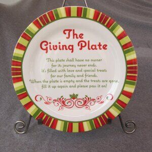 4 for $40 - The Giving Plate by Maud Borup (w3344)